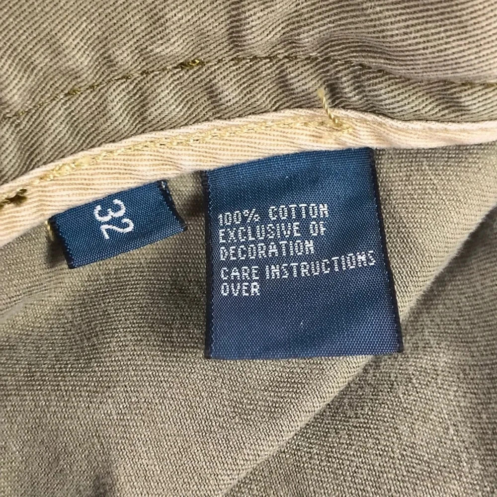 Polo Ralph Lauren Classic Polo Chino Cargo Shorts Mens 32 Green Khaki 100 Cotton